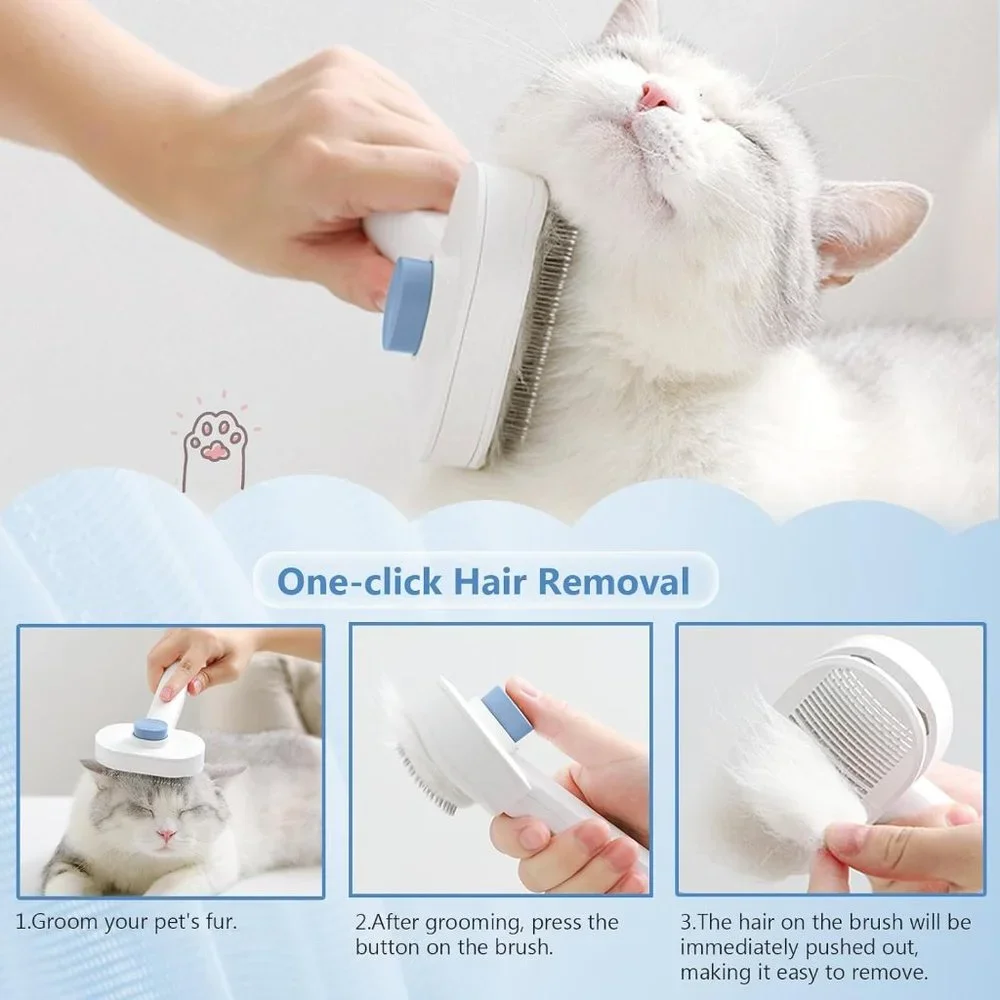 NEW Self Cleaning Cat Brush